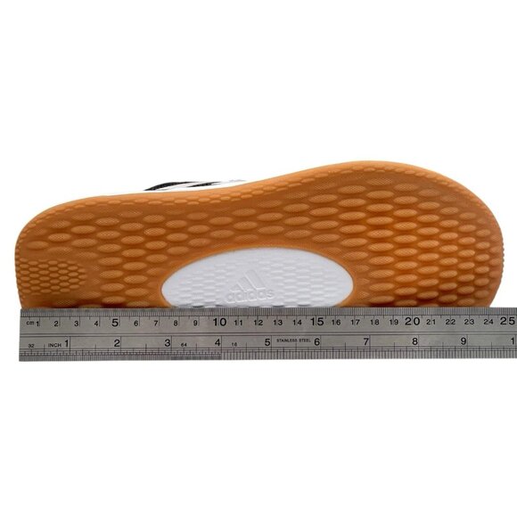 Adidas Cloudfoam Womens Athletic Knit Sneakers Size 8 Black-Gray-White Lace up - Picture 12 of 13